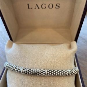 lagos signature. beaded caviar bracelet